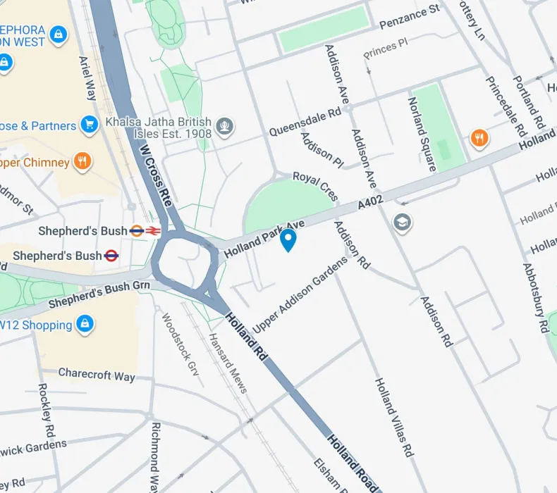 Google map image of the venue's location