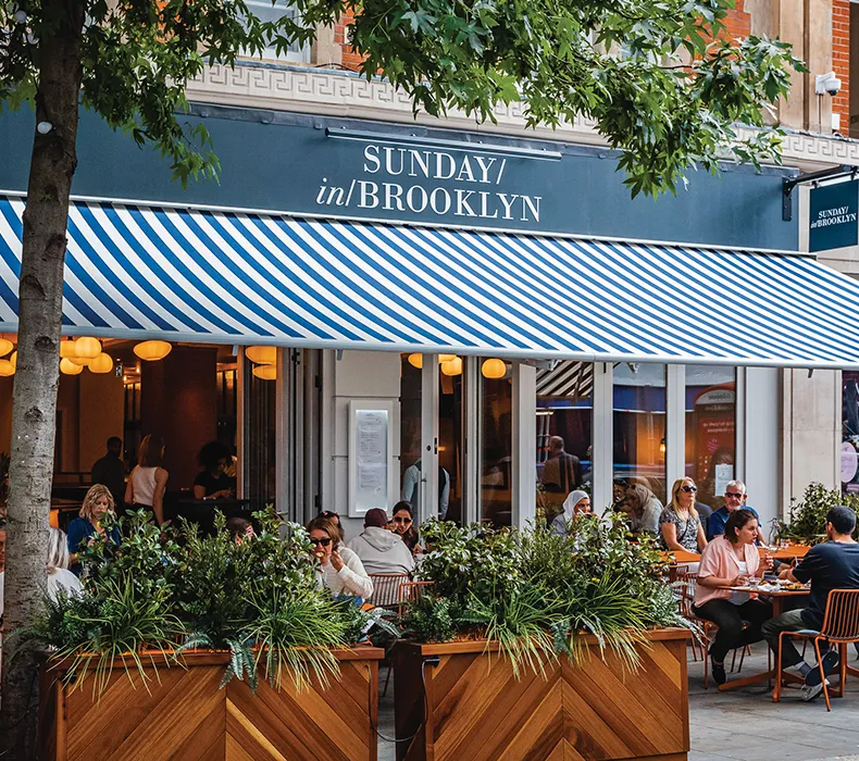 The outside of Sunday in Brooklyn