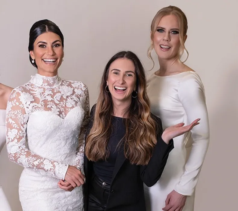Trio of happy women