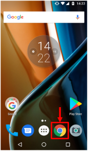 Tap Safari at the bottom of the screen