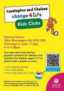Kids club poster (Venture Centre)
