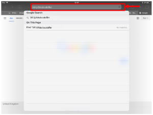 Type the URL into the address bar