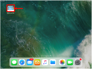 Press the share icon at the bottom of the screen