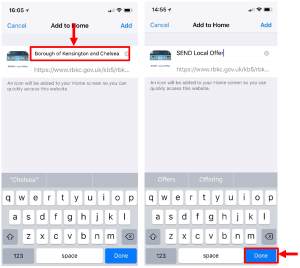 Type a name for the new app