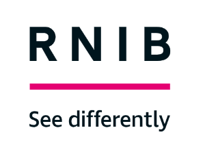 RNIB Logo. The slogan reads "See differently" RNIB Logo. The slogan reads "See differently"
