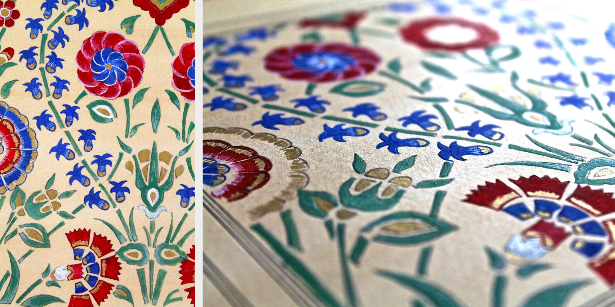 Illumintade floral drawings by Ayesha Gamiet