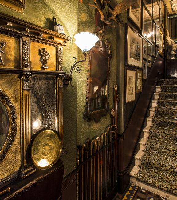 The staircase inside Sambourne House