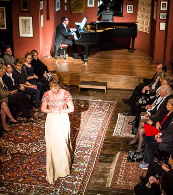 An operatic soirée in Leighton's studio