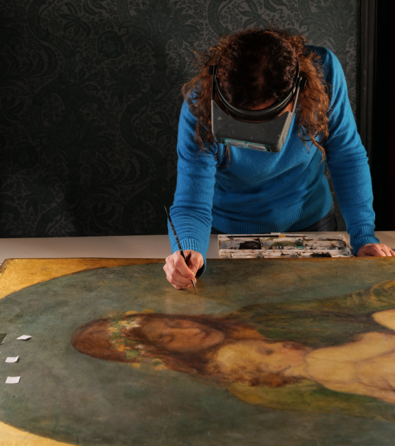 Conservation of Watts' frescos