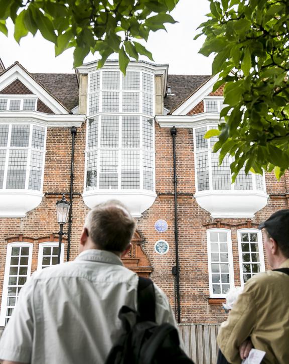 Image of visitors attending a guided tour