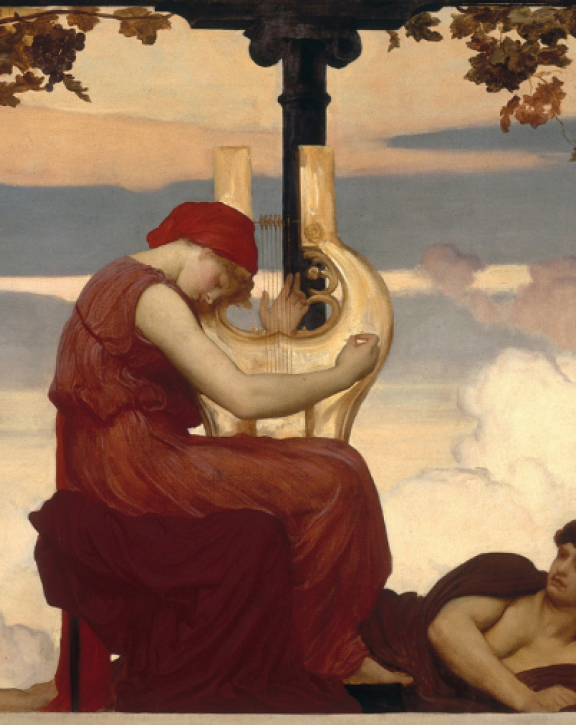 Frederic Leighton, Music (detail), 1883-85