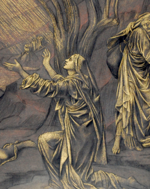 Evelyn de Morgan, Compositional study for 'The Valley of Shadows’