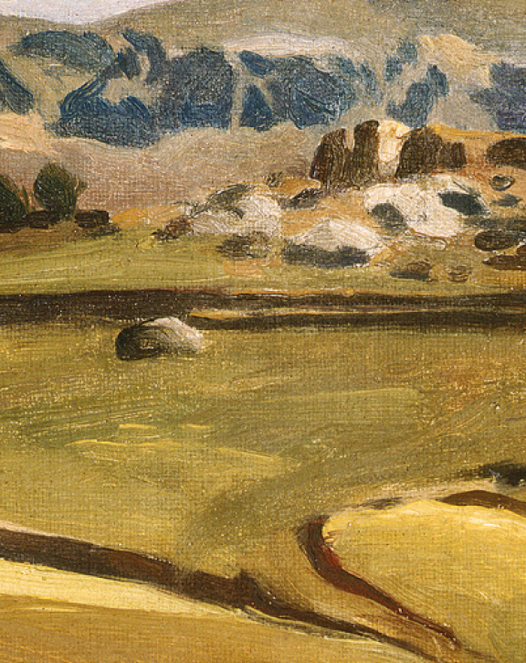 A Spanish landscape by Frederic Leighton