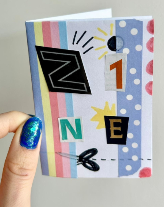 A zine collage