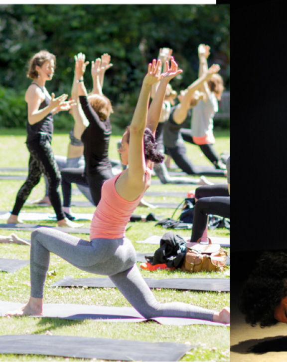 Yoga and calligraphy workshop