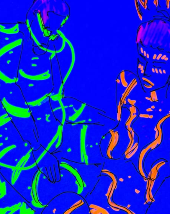 Neon drawing