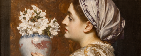 Frederic Leighton, Noble Lady of Venice (detail)