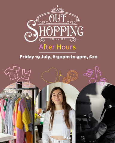 Flyer design for Out Shopping After Hours_