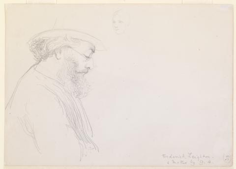 George Howard, Frederic Leighton sketching, 1880s.  Leighton House, Royal Borough of Kensington and Chelsea.