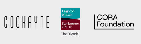 logos from Cockayne, The Friends of Leighton House and CORA Foundation