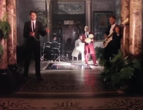 A still from Spandau Ballet's hit Gold filmed at Leighton House
