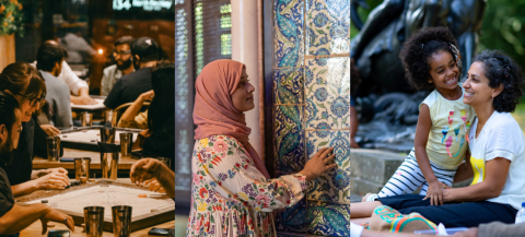 Yalla Play Games in the Garden at Leighton House
