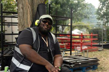 Carnival steward on duty