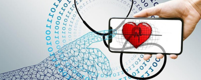 A hand holding a mobile device