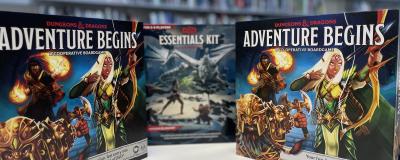 Selection of board games and gaming figures