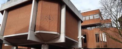 An exterior shot of Kensington Town Hall