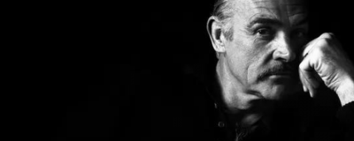 Sean Connery resting his face on his fist