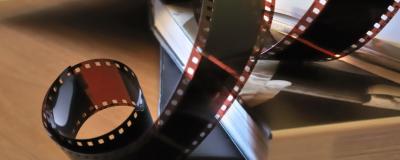 Film reel displayed in a funny way