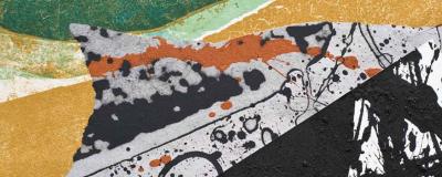 multi-coloured collage