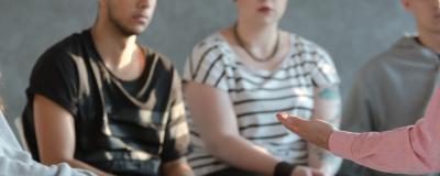 A group of people having a discussion