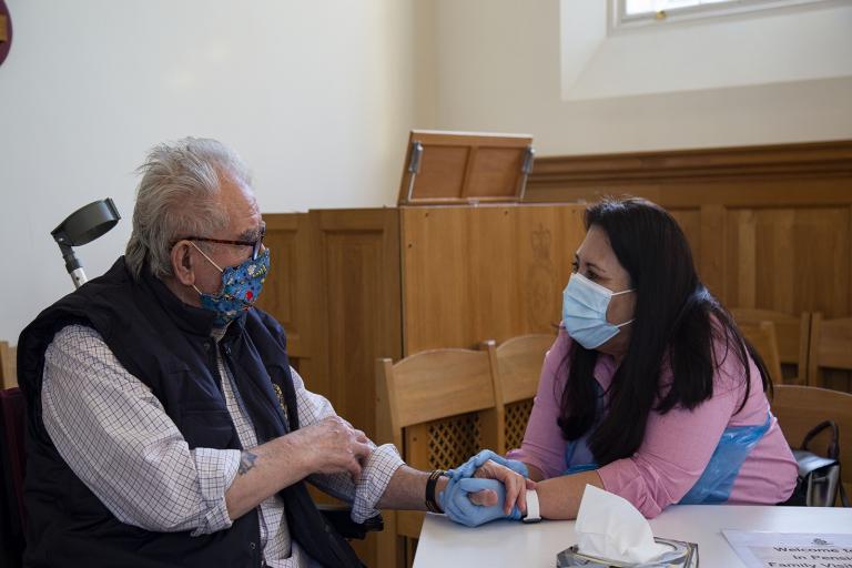 2021.03.09 - Thomas Wright with daughter at MTI first day care home visit for web.jpg