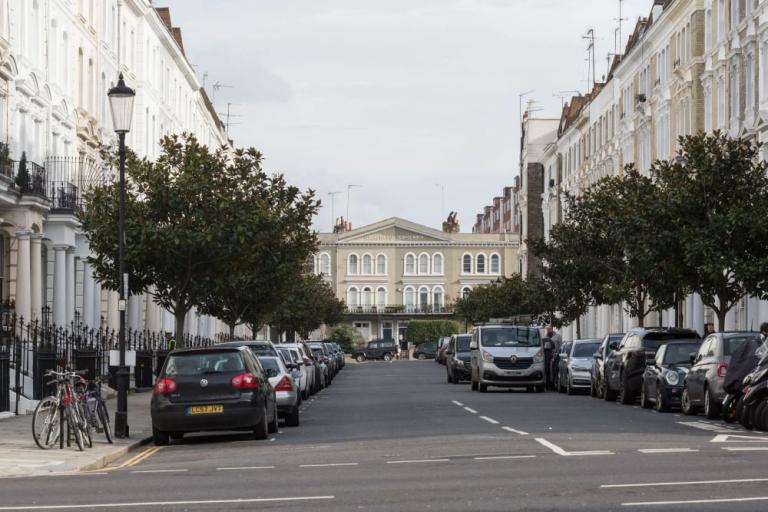 A view of a street in North Kensington