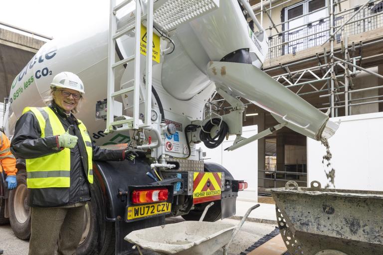 Cllr Kim Taylor Smith sees construction take place at our Acklam Road new homes site