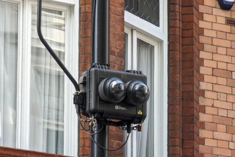 One of the borough's acoustic cameras, which capture noisy drivers