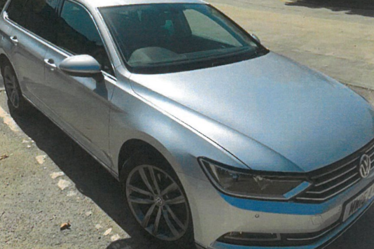 An image of a clocked car used in an advert on Autotrader