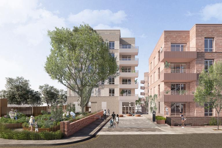 CGI of Barlby New Homes development