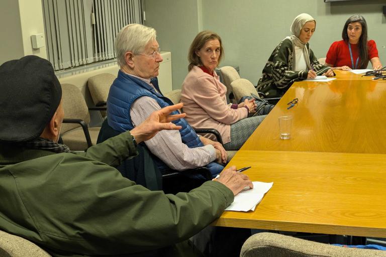 Residents participating in public consultation