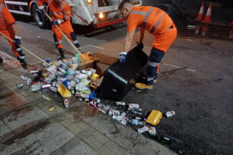 Waste collection crew