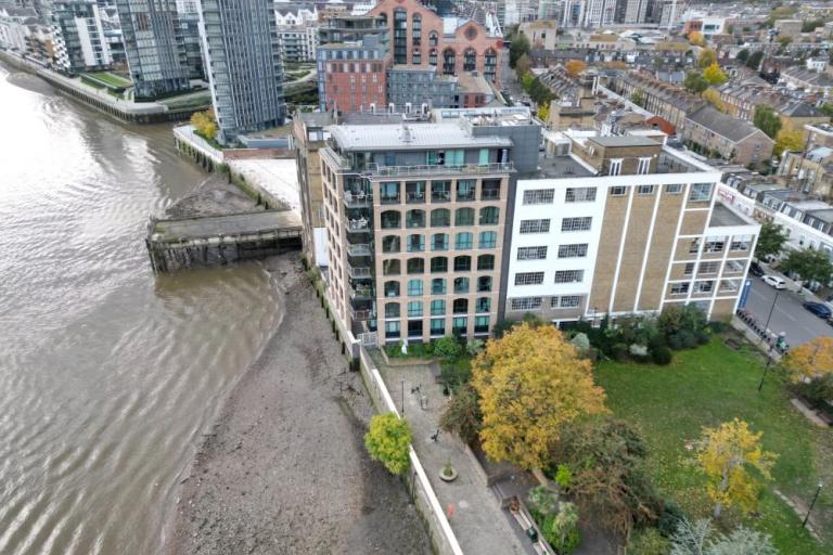 Cremorne Wharf jetty ariel view