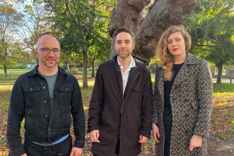 Mark, Gavin and Charlotte from the Rough Sleeper Dual Diagnosis Service team