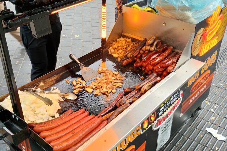 One of the hot dog carts seized by street enforcement officers