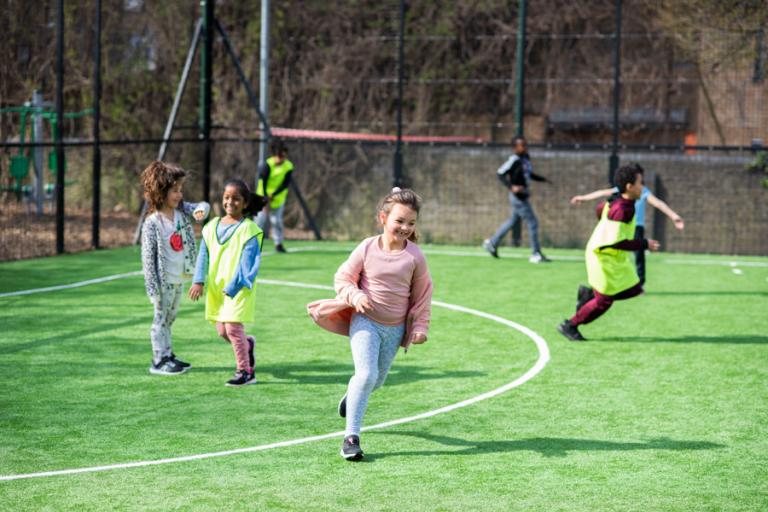 Children enjoying holiday activities