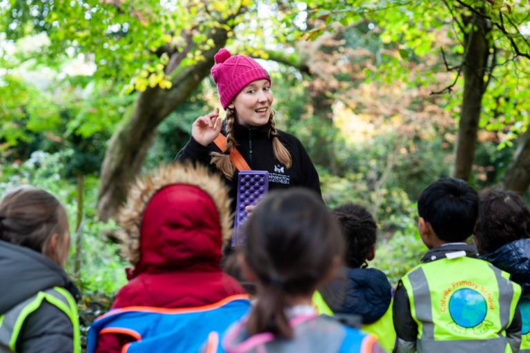 A forest school session in Holland Park