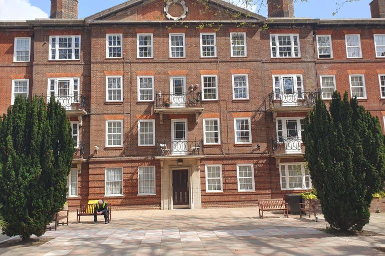 Hortensia House estate with two prominent trees in foreground