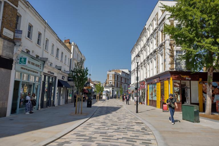An image showing new and improved Hogarth Road 