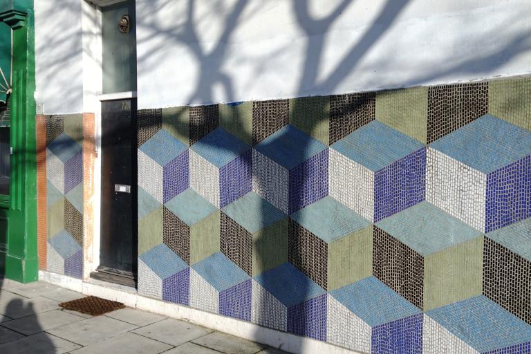 Clean wall at Golborne Road